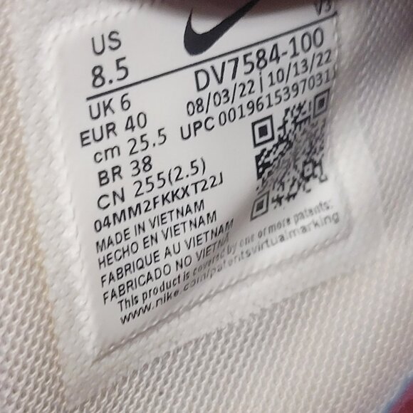 Nike Air Force 1 07 SE Shoes White Red Gold DV7584-100 Sneakers Women’s Size 8.5 - Picture 11 of 12